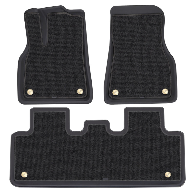 3D/XPE+Carpet matter foran og bak for Model Y 2021-2024