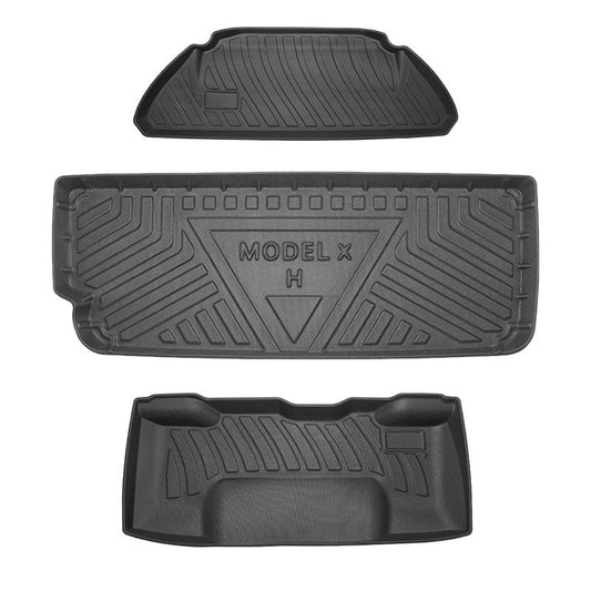 Allværsmatter bagasjeromspakke TPE 3 stk for Model X 6/7s 2016-2020