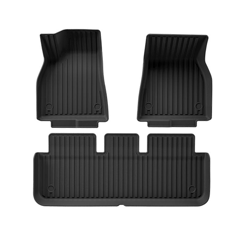 Allværsmatter foran og bak TPE for Model S 2022+