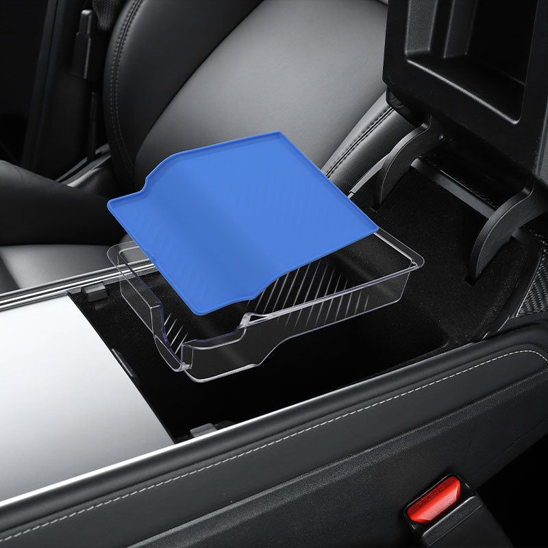 Oppbevaringsboks under armlenet Crystal for Model 3 2021-2023/Model Y 2021-2024