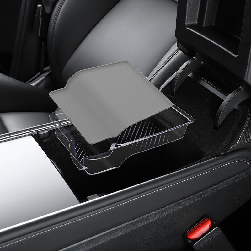 Oppbevaringsboks under armlenet Crystal for Model 3 2021-2023/Model Y 2021-2024