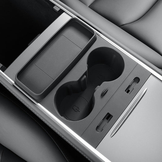 Koppholder med dock/oppbevaring for Model 3 2021-2023/Model Y 2021-2024