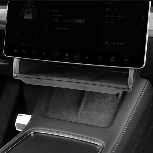 Skjult oppbevaring under skjerm for Model 3 2020-2023/Model Y 2021-2024