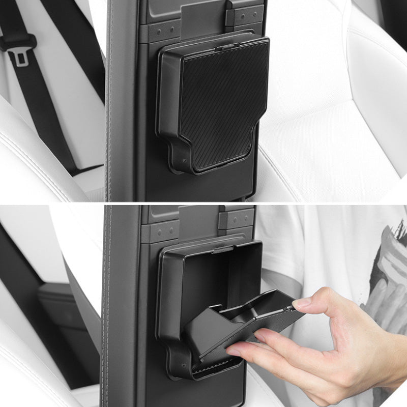 Skjult oppbevaring under armlenet for Model Y 2025+