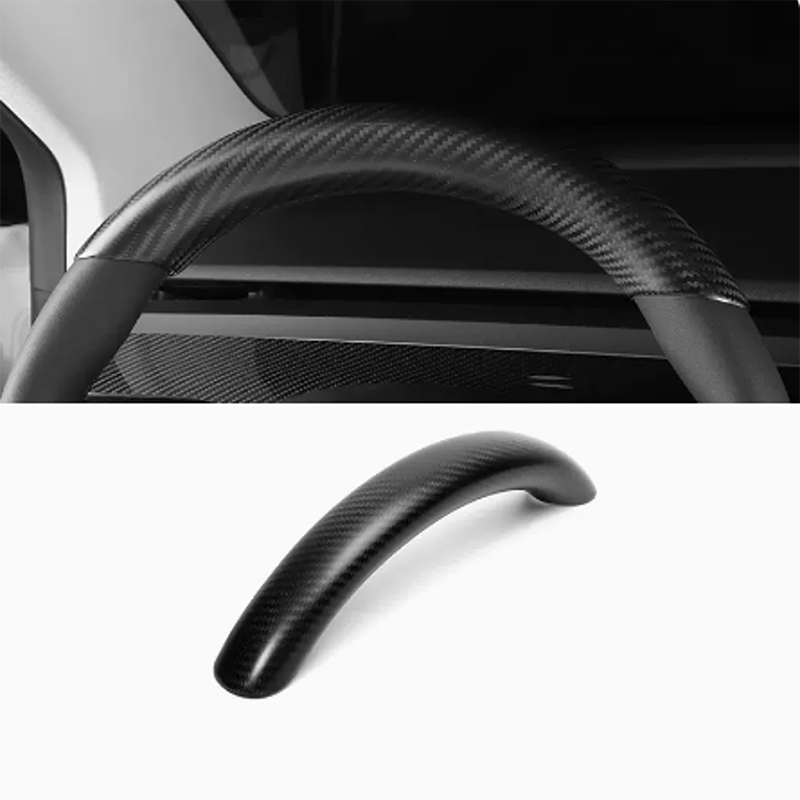 Ekte karbonfiber - Toppcap til ratt for Model 3 2020-2023/Model Y 2021-2024