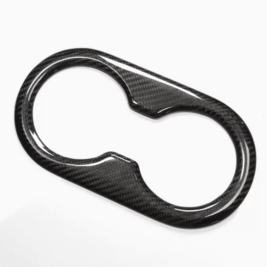 Ekte karbonfiber - Deksler til koppholder bak for Model 3 2020-2023/Model Y 2021-2024