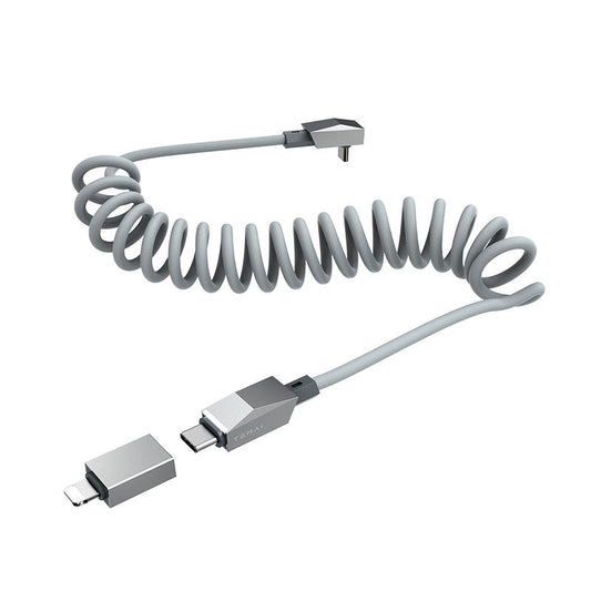 Cyber 100W USB-C vinklet ladekabel med magnetholdere
