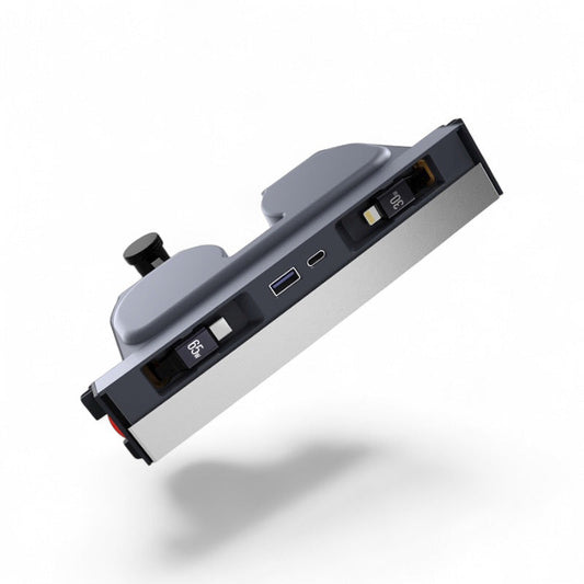 Dockingstasjon med ladekabler USB-C+Lightning for Model 3 2024+/Model Y 2025+