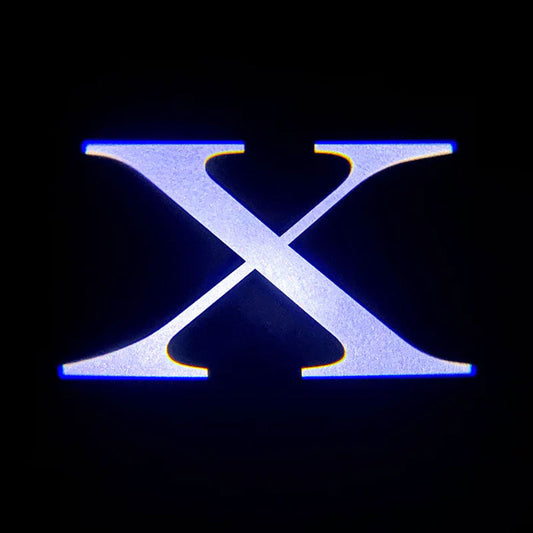 Dørlys med logo 2 stk for Model X