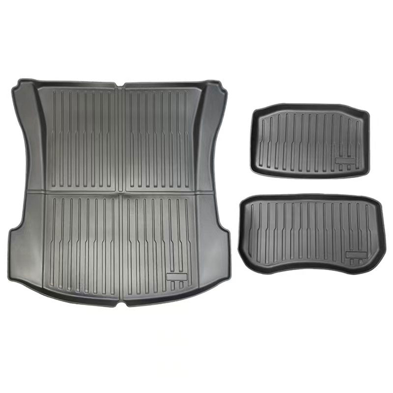 Allværsmatter bagasjeromspakke TPE 3 stk for Model 3 2018-08.2023