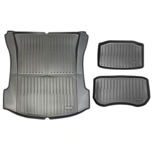 Allværsmatter bagasjeromspakke TPE 3 stk for Model 3 2018-08.2023