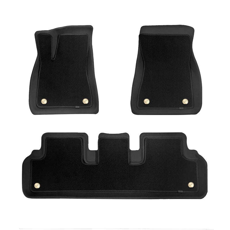 3D/XPE+Carpet matter foran og bak for Model 3 2018-2024+