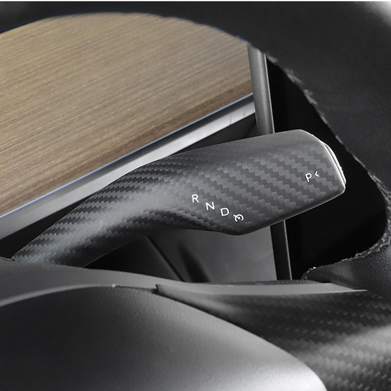 Ekte karbonfiber - Deksler til girvelger for Model 3 2018-2023/Model Y 2021-2024