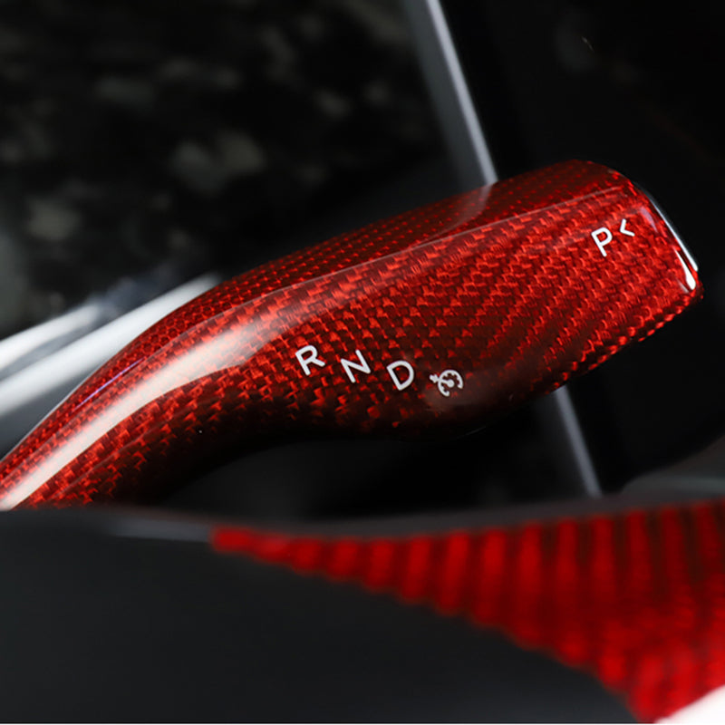 Ekte karbonfiber - Deksler til girvelger for Model 3 2018-2023/Model Y 2021-2024