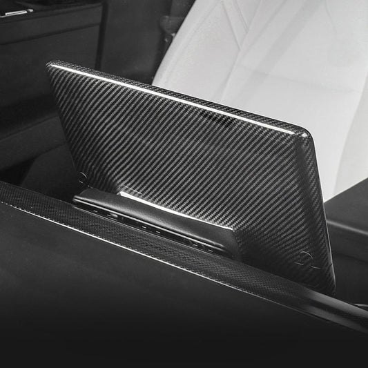 Ekte karbonfiber - Deksel til bakside av skjerm for Model 3 2020-2023/Model Y 2021-2024