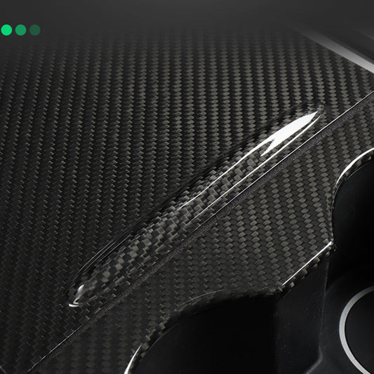 Ekte karbonfiber - Deksler til midtkonsoll for Model 3 2020-2023/Model Y 2021-2024