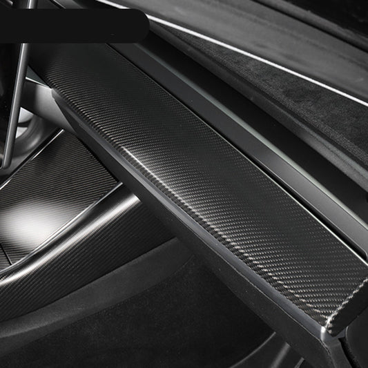 Ekte karbonfiber - Deksel til dashbord for Model 3 2021-2023/Model Y 2021-2024